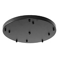 Fantasia Fantasia plafondrozet 5-voudig Ø40cm, zwart staal, voor 5 hanglampen, diameter 400mm, hoogte 25mm, IP20
