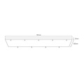 Fantasia loser Aufputzsockel 9L, schwarz, 115 x 30 x 2,5 cm - Stahlsockel, IP20