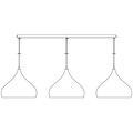 Fantasia Fantasia base de superficie 120 cm para lámparas colgantes, blanco, 3 agujeros con prensaestopas, acero, IP20, 220-240V