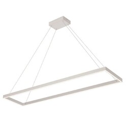 Lampara colgante diseno Fantasia rectangulo blanca