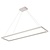 Fantasia Suspension design Fantasia rectangle blanche, 53W LED