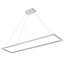 Fantasia Lampara colgante de diseno Fantasia rectangular en blanco, 30x120 cm, con LED integrado regulable de 53 W