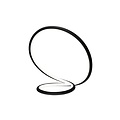 Fantasia Lámpara de mesa Fantasia BOA negra con LED SMD 25W integrado, 3000K blanco cálido, 875 lúmenes, regulable, 33 x 34 cm