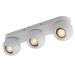 Fantasia Triton plafonnier 3 lumières orientable blanc GU10