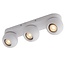 Fantasia Fantasia Triton lámpara de techo con 3 focos orientables, blanco, aluminio, portalámparas GU10 (bombilla no incluida)