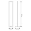 Fantasia Fantasia GURI lámpara de pie en marco blanca 200x1200mm, regulable, LED 47W, 3000K blanco cálido
