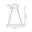 Fantasia Fantasia GURI LED hanglamp vierkant zwart 60x60cm, 64W, 3000K, 2275 lumen, dimbaar