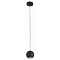 Fantasia Lámpara colgante Fantasia Triton con pantalla de bola de acero, GU10 (excl.), Ø 100 mm, negra