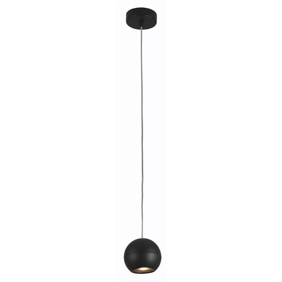 Fantasia Lámpara colgante Fantasia Triton con pantalla de bola de acero, GU10 (excl.), Ø 100 mm, negra