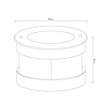 Fantasia Fantasia FURI foco de suelo 5W COB LED, 3000K, 400 lúmenes, diámetro 130 mm, IP67, para exterior empotrado en el suelo