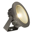 Fantasia Summit grondspot met COB LED 20W, 1600 lumen, 3000K warm wit licht, IP67 waterdicht, grijs aluminium
