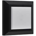 Fantasia Fantasia NOKI aplique cuadrado negro IP65 - LED SMD integrado 3W 290lm 3000K para exterior