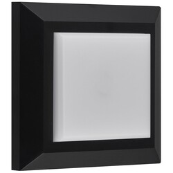 Fantasia NOKI aplique cuadrado negro IP65 LED SMD 3W
