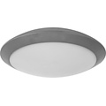 Fantasia Fantasia Velan plafón LED, gris, IP65, 1900 lúmenes, 15,5W, 3000K blanco cálido, diámetro 300 mm, altura 85 mm
