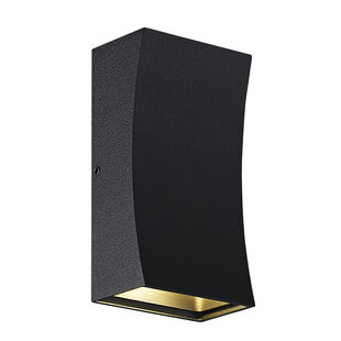 Fantasia IPSO aplique de exterior negro IP65 luz arriba y abajo