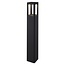 Fantasia Fantasia TUVA borne de jardin noire, 650mm de haut, LED COB 7W, 595 lumens, 3000K blanc chaud, IP65