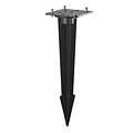 Fantasia Fantasia TUVA borne de jardin noire, 650mm de haut, LED COB 7W, 595 lumens, 3000K blanc chaud, IP65