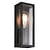 Fantasia Kelso buitenwandlamp aluminium en glas, E27, mat zwart