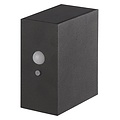 Fantasia Fantasia Ragnar aplique de pared solar negro con sensor de movimiento, IP65, LED CREE 2W 3000K