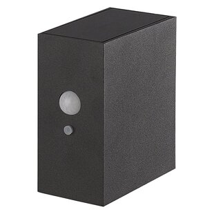 Fantasia Ragnar aplique solar negro con sensor, IP65