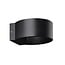 Fantasia Damir cilinder wandlamp voor buiten, zwart aluminium, 6W COB LED 540 lumen, 3000K, IP54