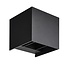 Fantasia Fantasia Nuala, applique extérieure noire en aluminium, IP54, 2x 5W COB LED, 3000K blanc chaud, faisceau orientable, 220-240V