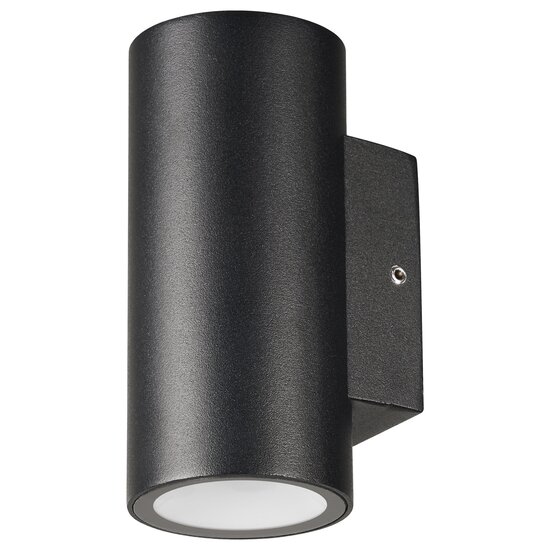 Fantasia Fantasia TENGU schwarze Außenwandleuchte mit 2x3W COB-LED, 3000K, IP65, Licht nach oben und unten