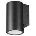 Fantasia Fantasia TENGU aplique de pared exterior, 1x3W LED COB integrado, 3000K blanco cálido, IP65, aluminio, negro, 103x58x74mm