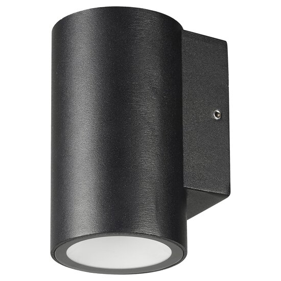 Fantasia Fantasia TENGU aplique de pared exterior, 1x3W LED COB integrado, 3000K blanco cálido, IP65, aluminio, negro, 103x58x74mm