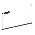 Fantasia Fantasia GURI lange smalle hanglamp lichtbalk zwart 120cm, 38W LED, 1004 lumen, dimbaar