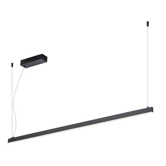 Fantasia GURI lange smalle hanglamp lichtbalk zwart 120cm, 38W LED, 1004 lumen, dimbaar