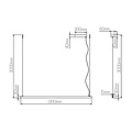 Fantasia Fantasia GURI lámpara colgante larga y fina en barra luminosa negra 120cm, LED 38W, 1004 lúmenes, regulable