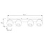 Fantasia Fantasia Triton elongated ceiling spot white with 4 rotatable, tiltable GU10 spots (excl.)