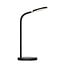 Fantasia Noni lampe de bureau LED, 5,5W LED SMD, dimmable en 3 niveaux, chargeur Qi intégré, hauteur 350 mm, noire