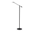 Fantasia Fantasia Anna Stehleuchte LED 7,5W dimmbar, einstellbare Farbtemperatur CCT 2200K-4500K, schwarz, Höhe 140 cm