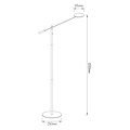 Fantasia Fantasia Anna Stehleuchte LED 7,5W dimmbar, einstellbare Farbtemperatur CCT 2200K-4500K, schwarz, Höhe 140 cm