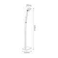 Fantasia Fantasia Monique lámpara de pie LED 6,5W regulable 3000K, negra, lámpara de lectura orientable, altura 140 cm, IP20