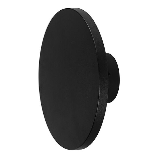 Fantasia Fantasia Eclipse, aplique de pared exterior redondo, IP65, LED 6,5W, 800 lúmenes, 3000K blanco cálido, negro