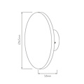 Fantasia Fantasia Eclipse, aplique de pared exterior redondo, IP65, LED 6,5W, 800 lúmenes, 3000K blanco cálido, negro