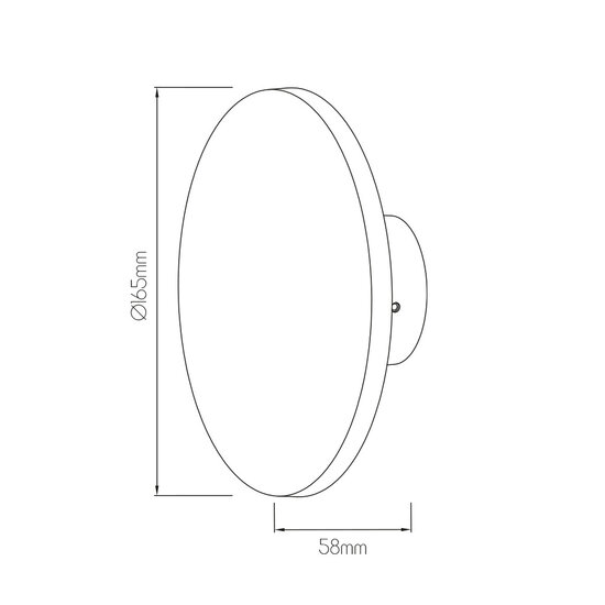 Fantasia Fantasia Eclipse, aplique de pared exterior redondo, IP65, LED 6,5W, 800 lúmenes, 3000K blanco cálido, negro