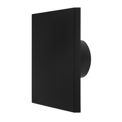 Aplique Fantasia Eclipse cuadrado negro IP65 800 lúmenes