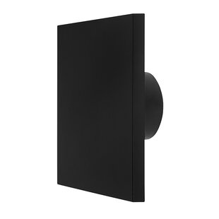 Aplique Fantasia Eclipse cuadrado negro IP65 800 lúmenes