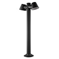 Fantasia Fantasia Tito black garden pole with 2x GU10 socket, bulbs not included, IP54 rated