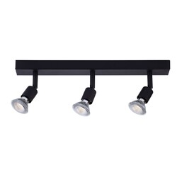 Fantasia Rome spot plafond 3L noir, GU10 LED dimmable incl.