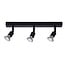 Fantasia Rune rechthoekige plafondspot met 3 lichtpunten, zwart staal, dimbare GU10 LED 4,3W 380 lumen incl.