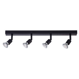 Fantasia RUNE barra de techo 4 luces GU10 LED regulable negra