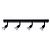 Fantasia Rune 4-light ceiling bar GU10 LED 4.3W dimmable black
