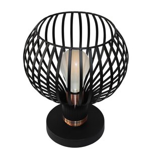 Lampe de table Fantasia RAGA E27 noir et cuivre