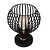 Fantasia Lampe de table Fantasia RAGA E27 noir et cuivre