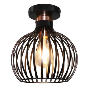 Fantasia Raga plafondlamp zwart en koper, E27 fitting